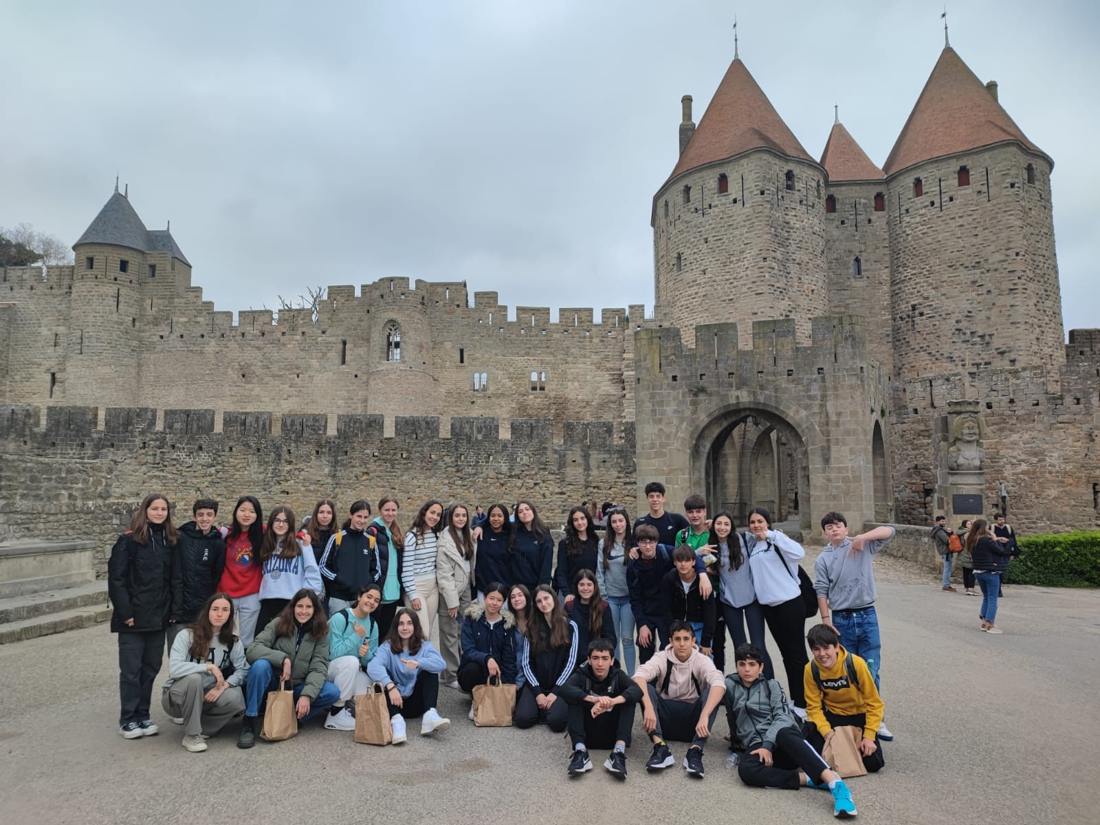 Nos correspondants Espagnols en visite à Carcassonne