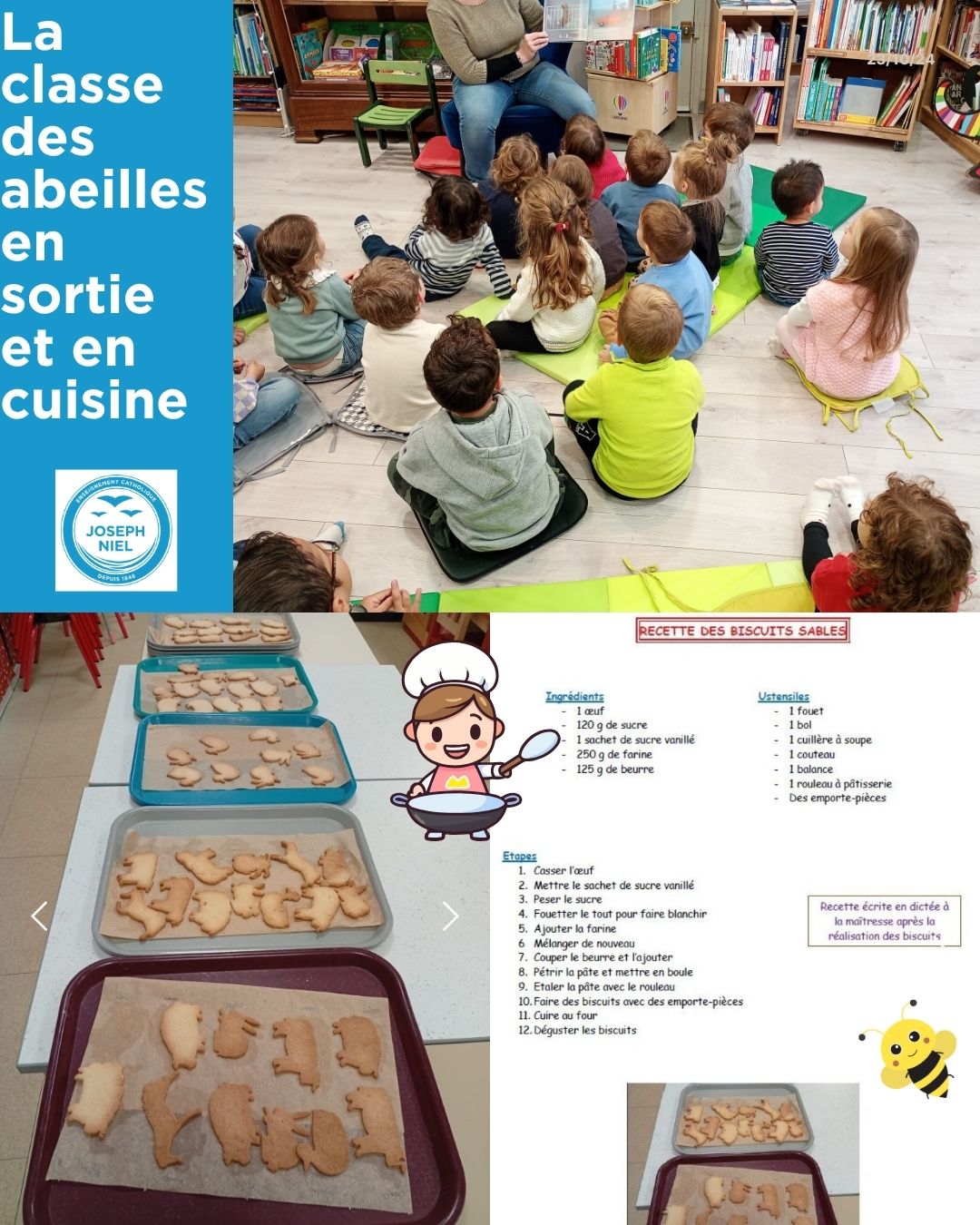 La classe des abeilles en sortie et en cuisine