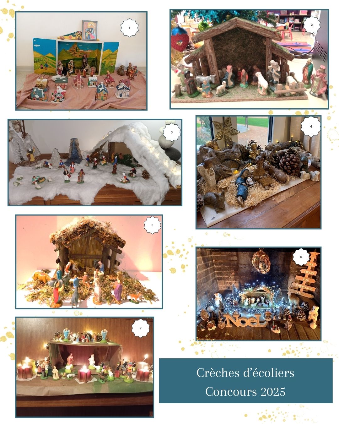 Sélection des 27 crèches participant au concours 2025