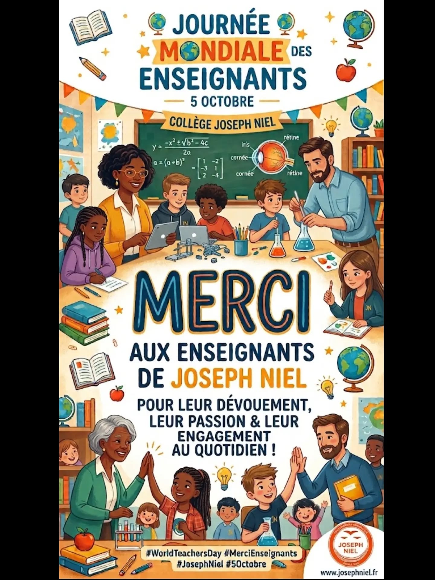 ✨ Aujourd&rsquo;hui, c&rsquo;est la Journée mondiale des enseignants ! 📚💡
